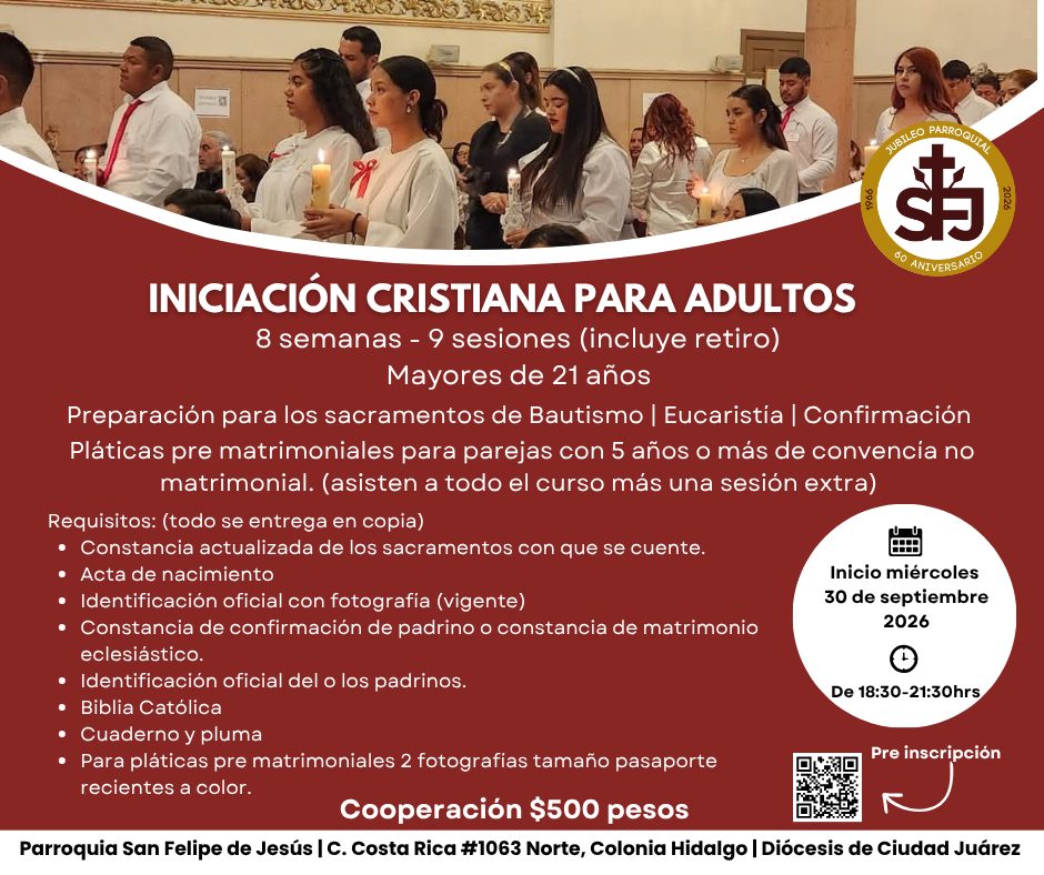 Curso de Iniciación Cristiana para adultos 