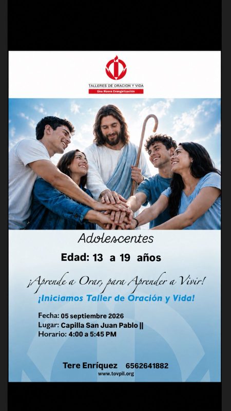 Taller de oración y vida para adolescentes