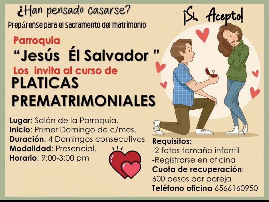 Platicas prematriomoniales.